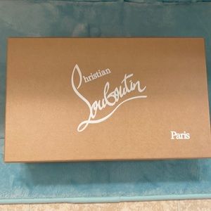Christian Louboutin size 44 red velvet Captain Colonnaki flats